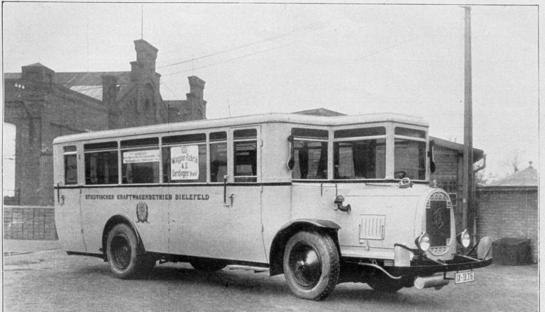 Mit einem Bus dieser Bauweise wurden die Jüdinnen und Juden am 13. Dezember 1941 vom Kyffhäuser zum Hauptbahnhof gebracht.