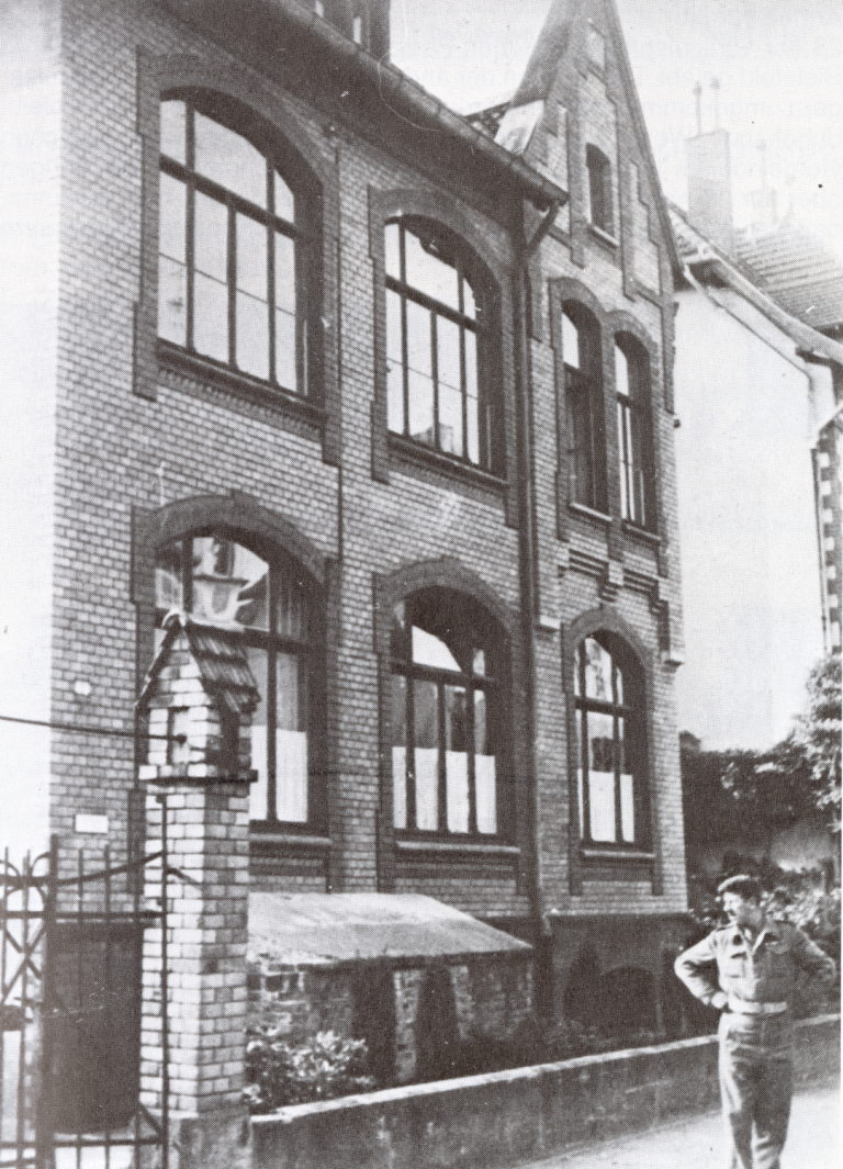 Haus an der Laerstraße 9, 1945. Seit 1939 Bezirksstelle der Reichsvereinigung der deutschen Juden (RVJD)