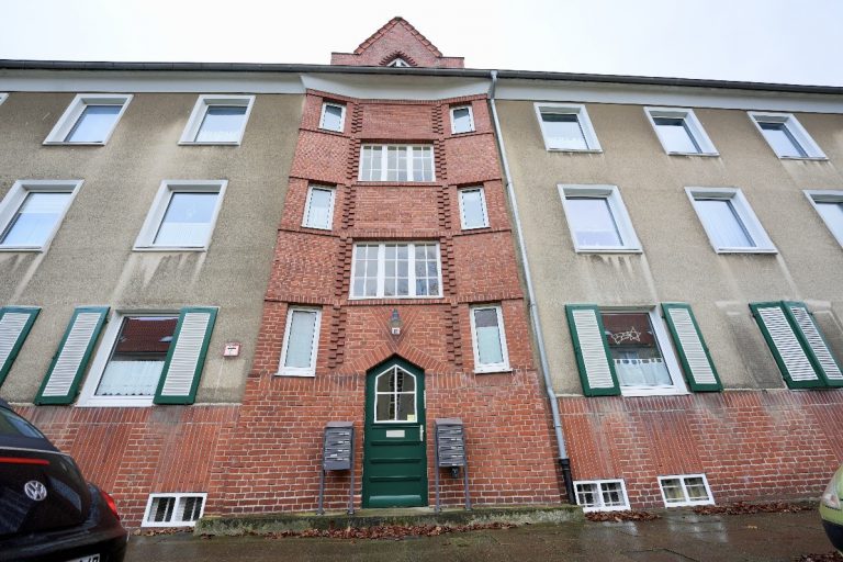 Haus in der Althoffstraße im Jahre 2024 (Siedlung der Wohnungsbaugenossenschaft „Freie Scholle“).