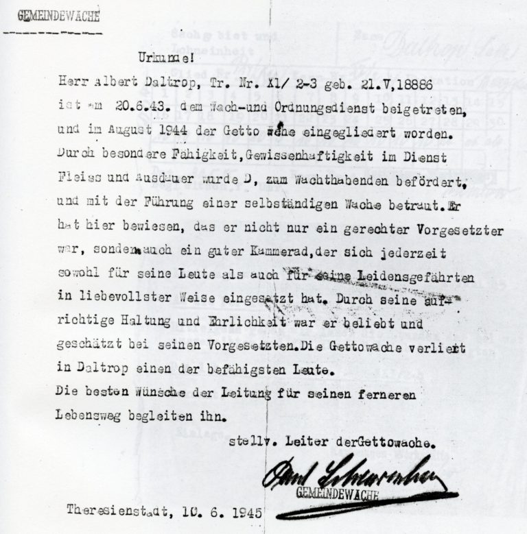 Urkundlicher Nachweis zum 